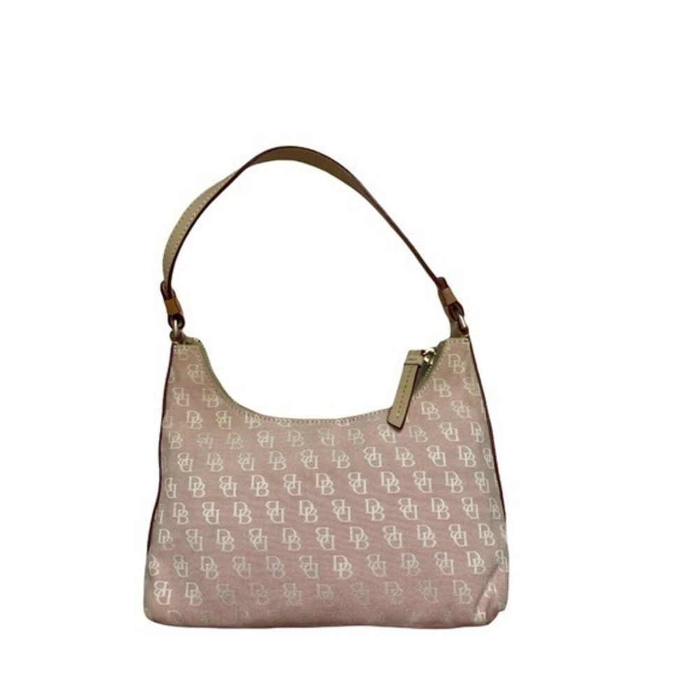 Dooney & bourke pink signature mini shirt shoulder bag